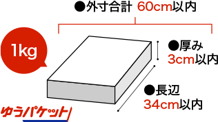 ゆうパケットサイズ